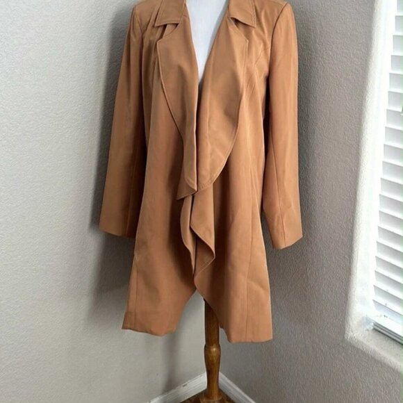 Robert Rodriguez Women's Trench Coat Brown - Large - Picture 2 of 6